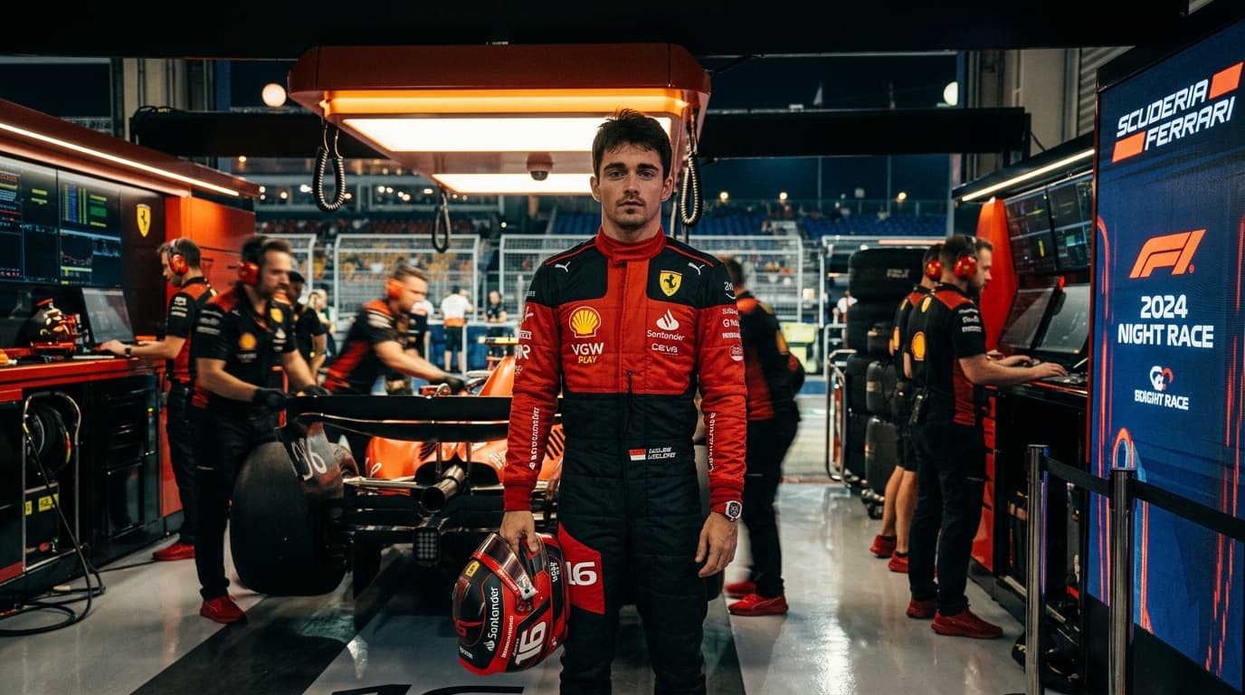F1 Driver in Pit Lane